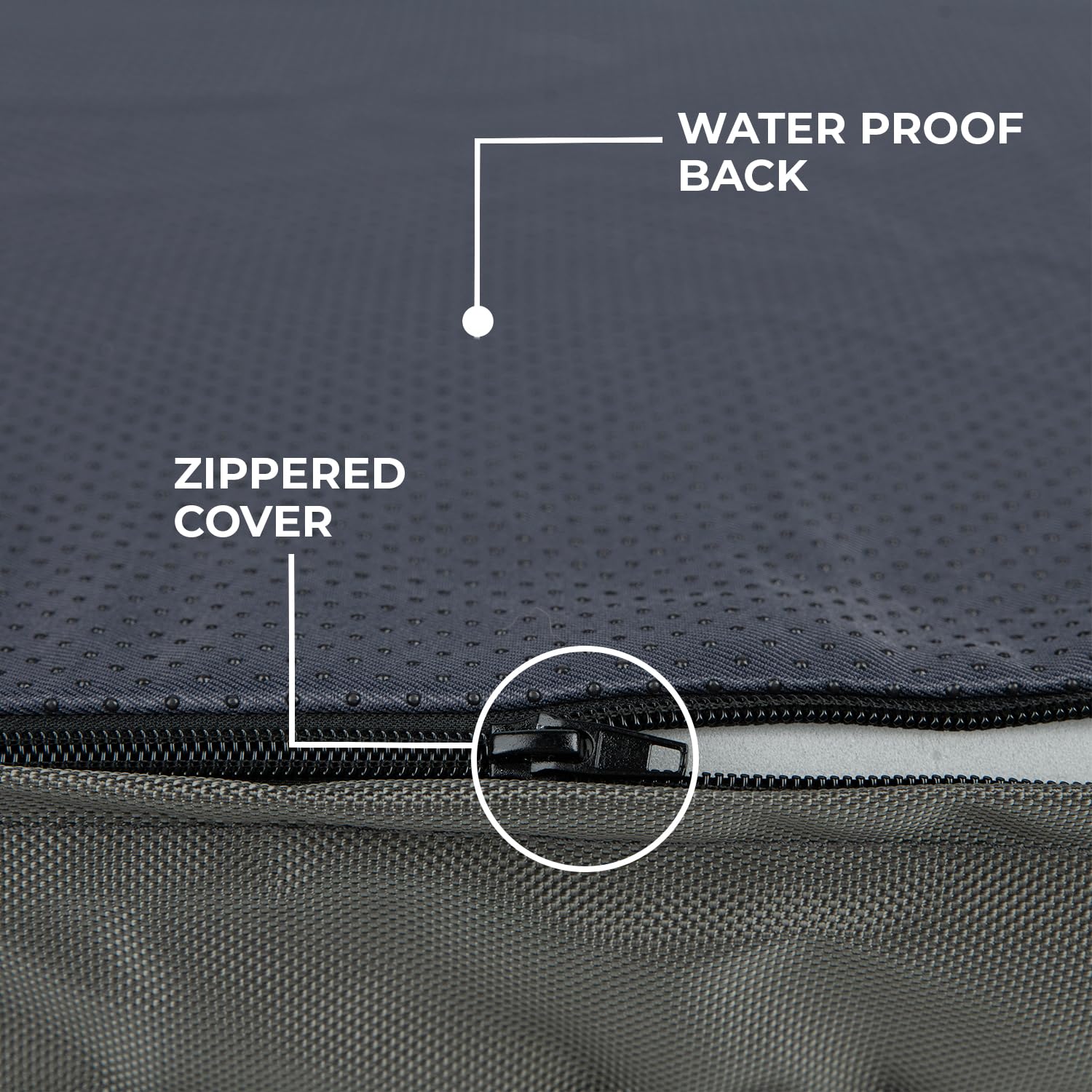 Foto 3 | Alfombrilla Plana Para Perros, Impermeable, Con Espuma Ortopédica, Color Gris - Venta Internacional.