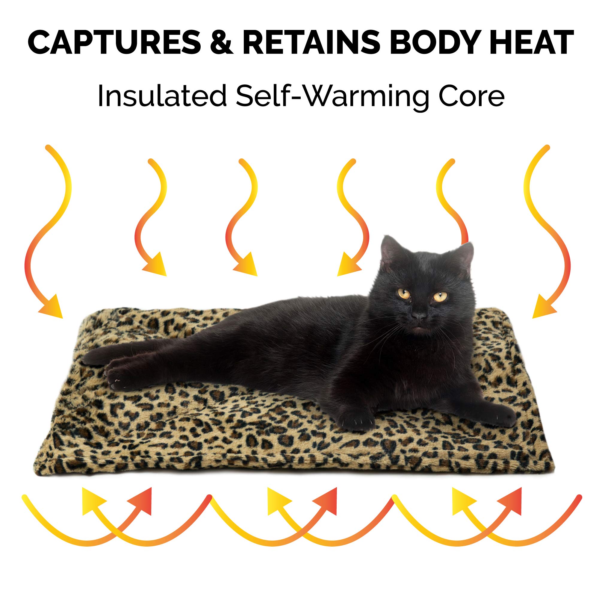 Foto 5 pulgar | Cama Para Gatos Furhaven Thermanap, Autocalentable, Lavable, Diseño De Leopardo - Venta Internacional.