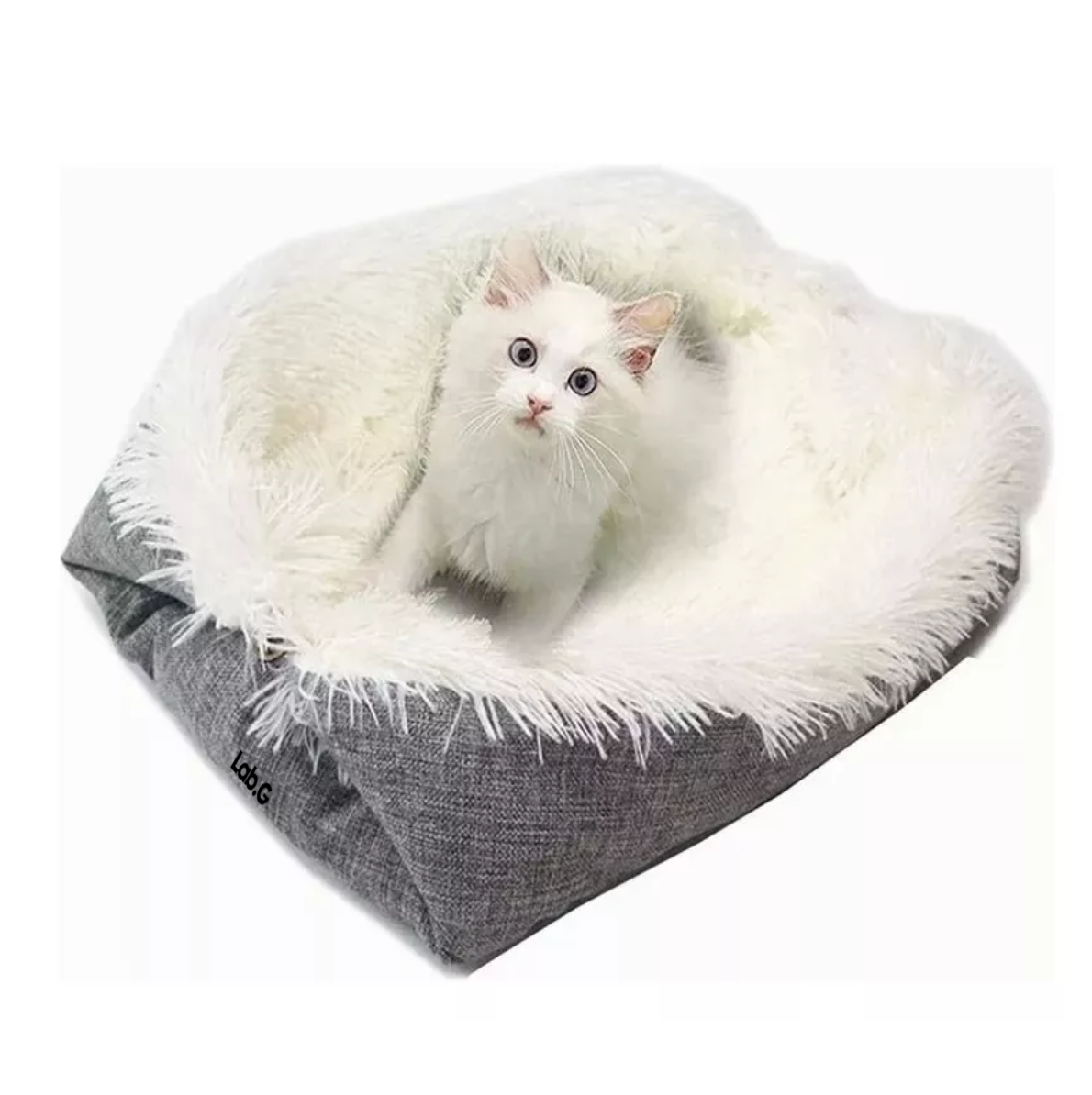 Foto 5 pulgar | Cama Para Gatos Mascotas Perros Suave Manta Lavable Plegable Gris
