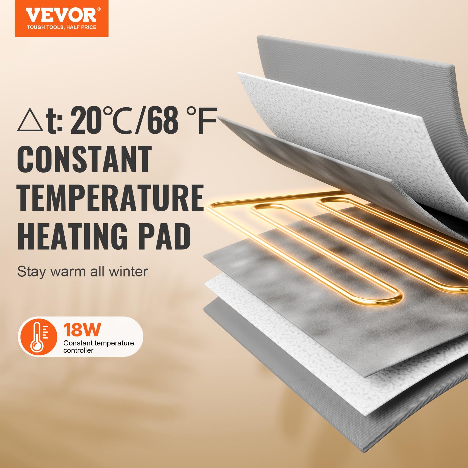 Foto 3 pulgar | Tela Oxford Vevor Elevated Heated 900d De Cat House, Color Verde Claro - Venta Internacional.