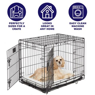 Foto 3 | Cama Para Perros Midwest Homes For Pets Bolster, Forro Polar Blanco De 24 Pulgadas - Venta Internacional.