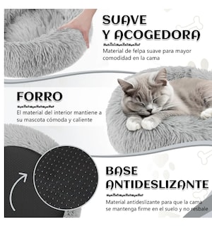 Foto 3 | Camas Para Perros Y Gatos Para Mediano De Camas 60cm Lavable