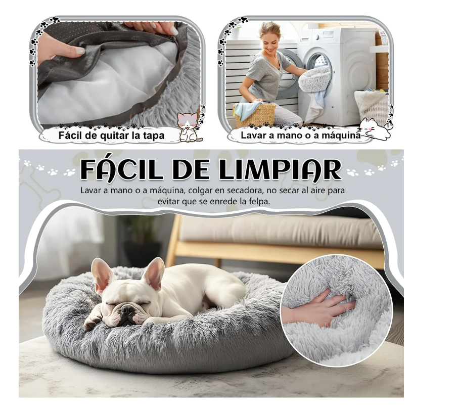 Foto 6 pulgar | Camas Para Perros Y Gatos Para Mediano De Camas 60cm Lavable