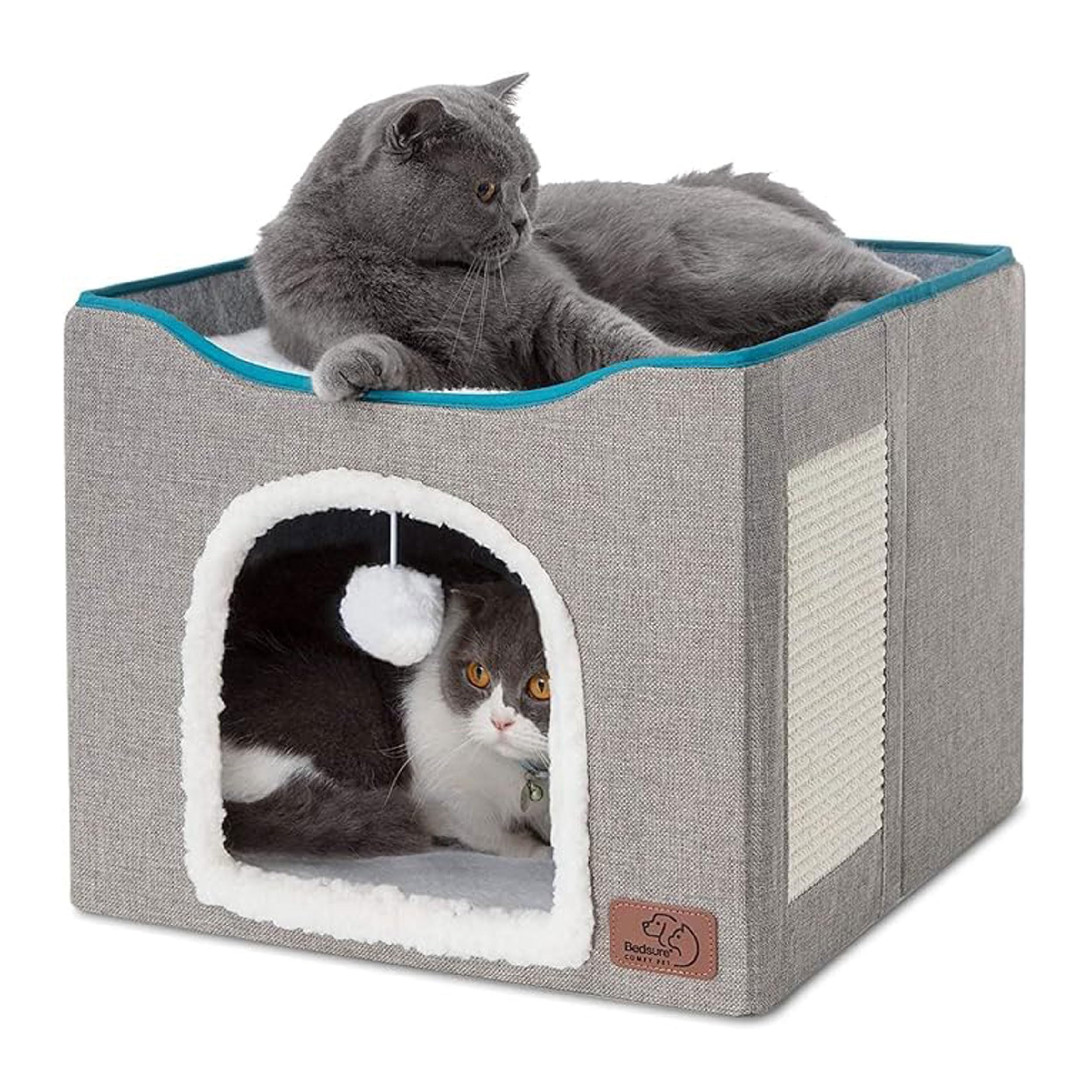 Foto 2 pulgar | Cama Para Gatos Bedsure Cat Cave Para Gatos De Interior Con Almohadilla Rascadora - Venta Internacional.