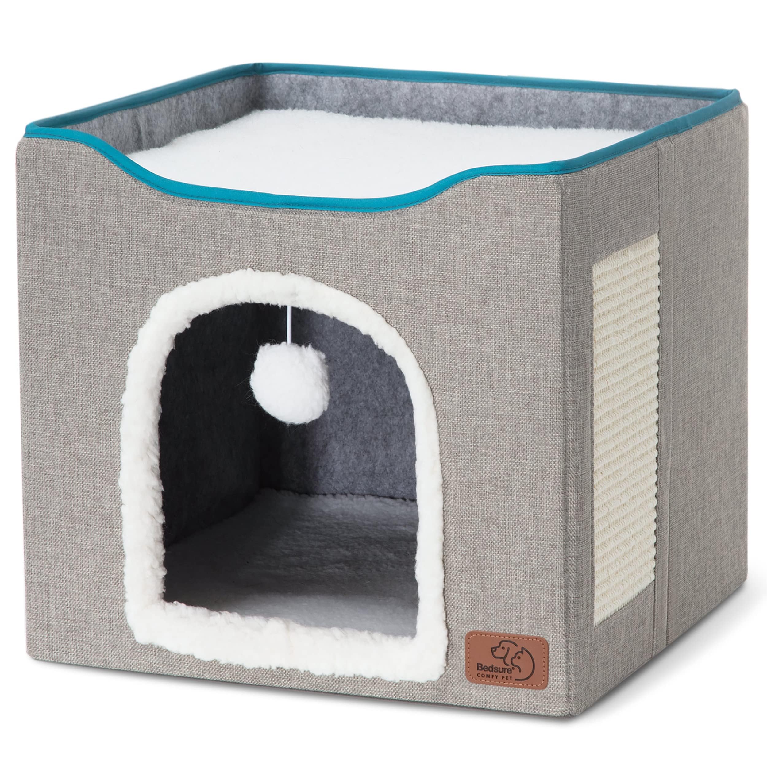 Foto 7 | Cama Para Gatos Bedsure Cat Cave Para Gatos De Interior Con Almohadilla Rascadora - Venta Internacional.