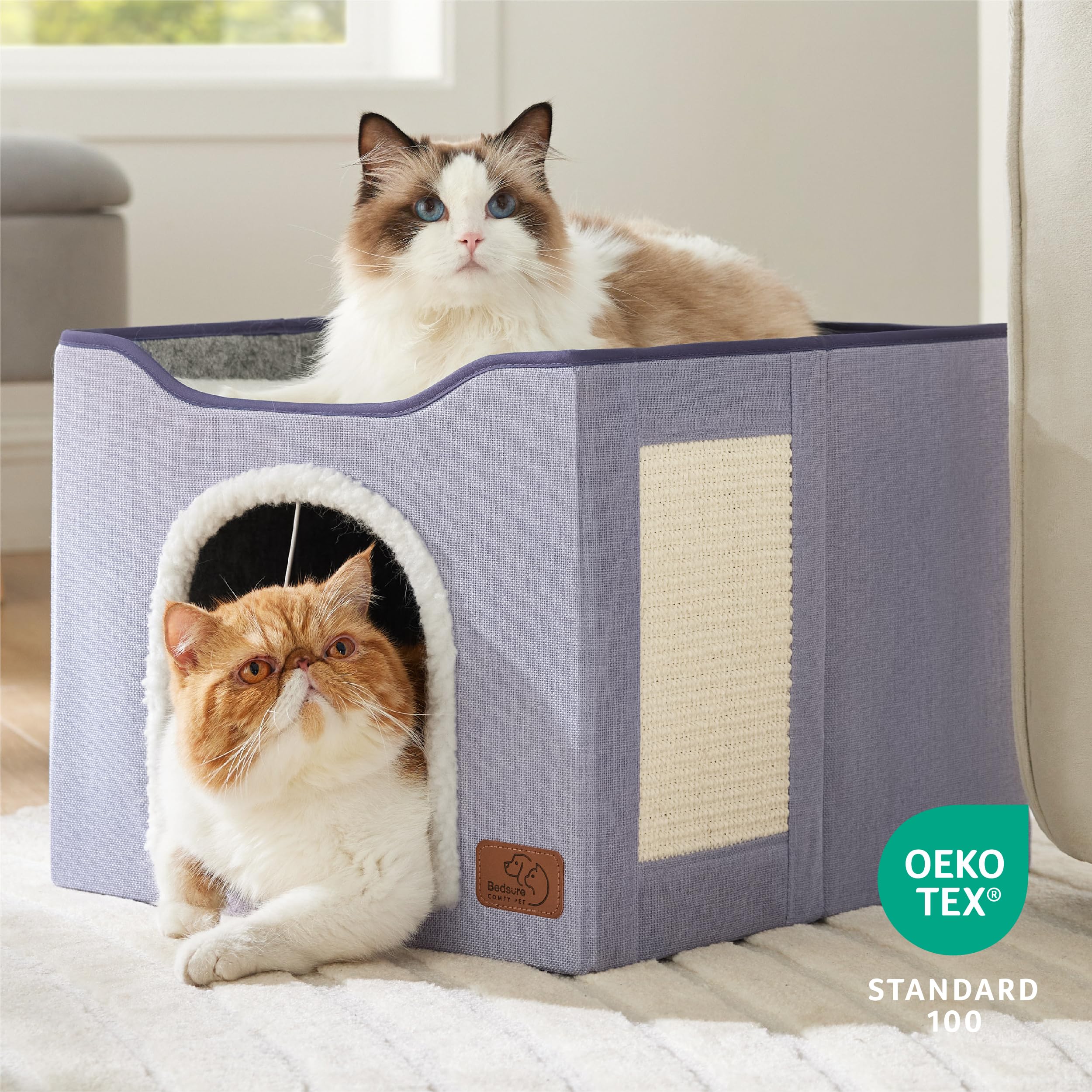 Foto 6 pulgar | Cama Para Gatos Bedsure Cat Cave Para Gatos De Interior Con Bloc De Notas En Forma De Nube - Venta Internacional.
