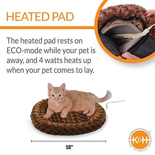 Foto 2 | Cama Para Gatos K&h Pet Products Thermo-kitty Fashion Splash Mocha - Venta Internacional.
