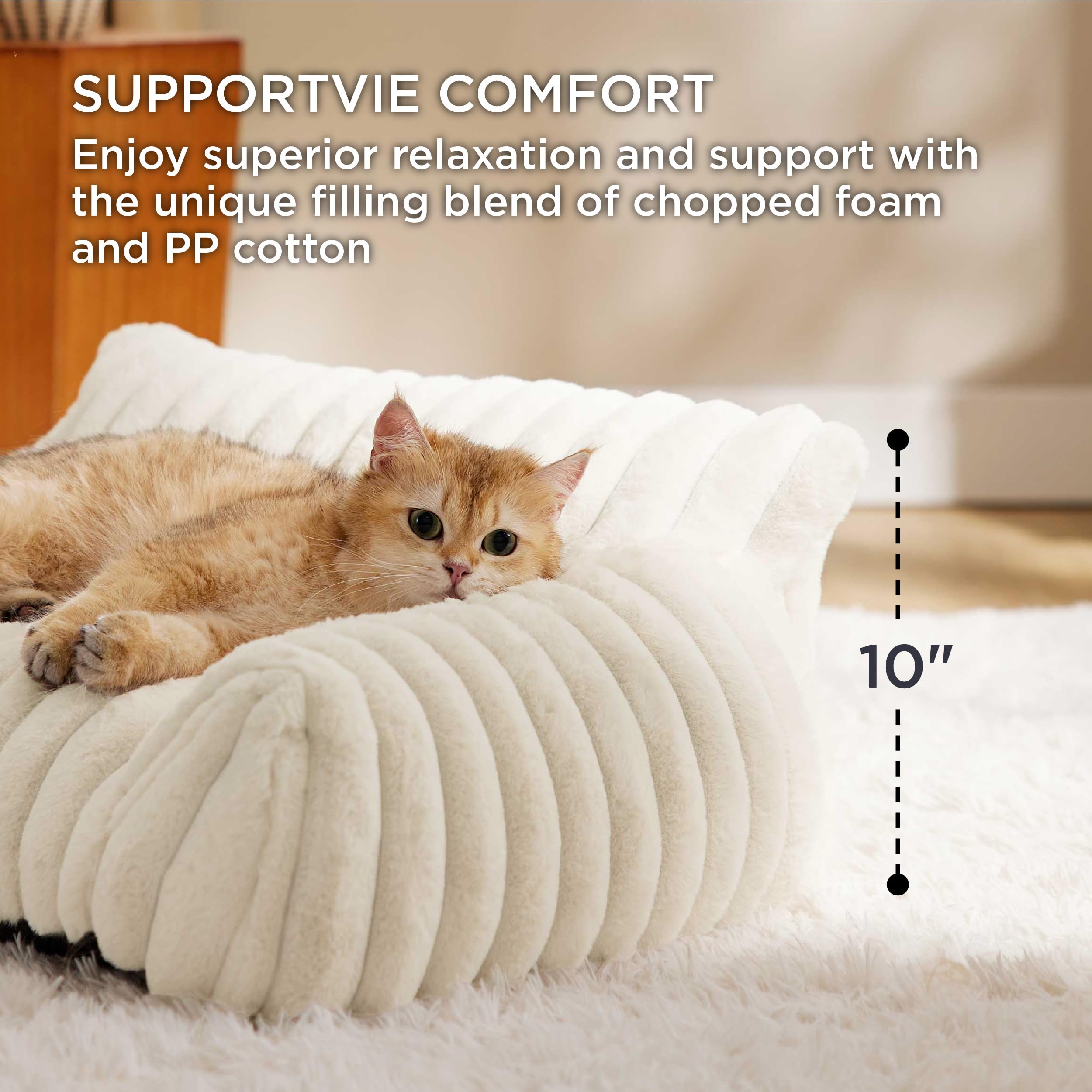 Foto 4 pulgar | Sofá Cat Couch Bedsure, Bonito Y Esponjoso, Con Suave Forro Polar De Pana - Venta Internacional.