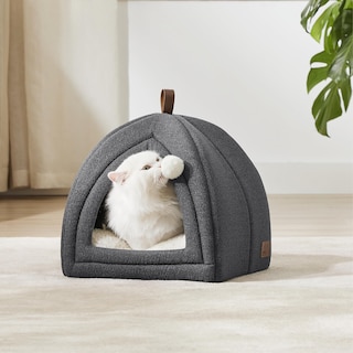 Foto 2 | Cat Bed Bedsure 2 En 1 Cat Cave House, Tienda De Campaña Con Almohada, Gris Oscuro - Venta Internacional.