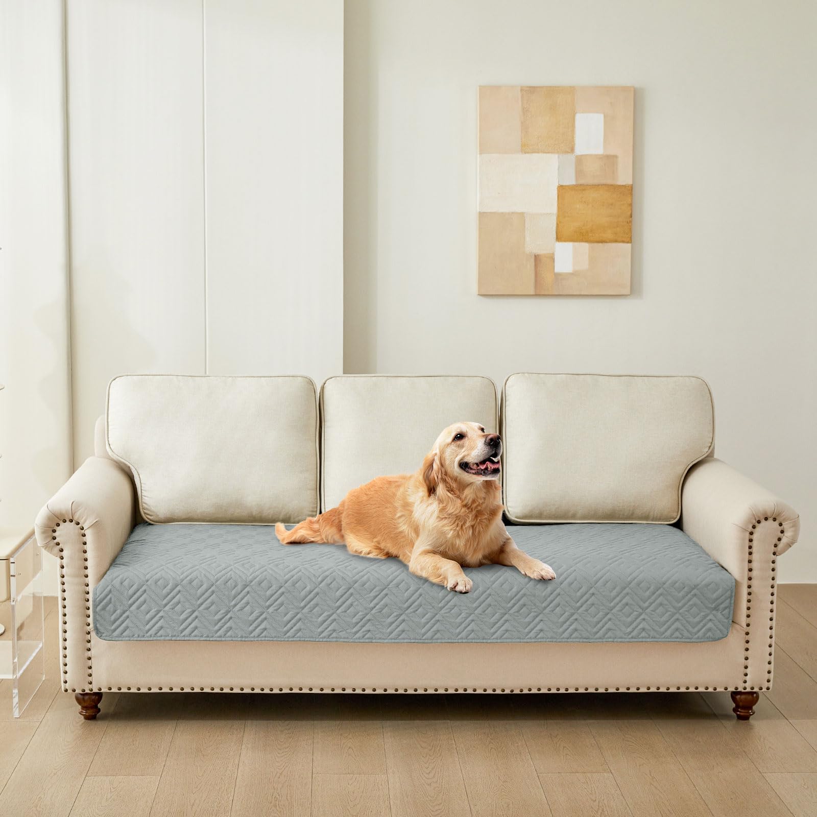 Foto 6 pulgar | Manta Impermeable Para Perros Hyha Para Cama, Sofá Y Muebles, Gris - Venta Internacional.