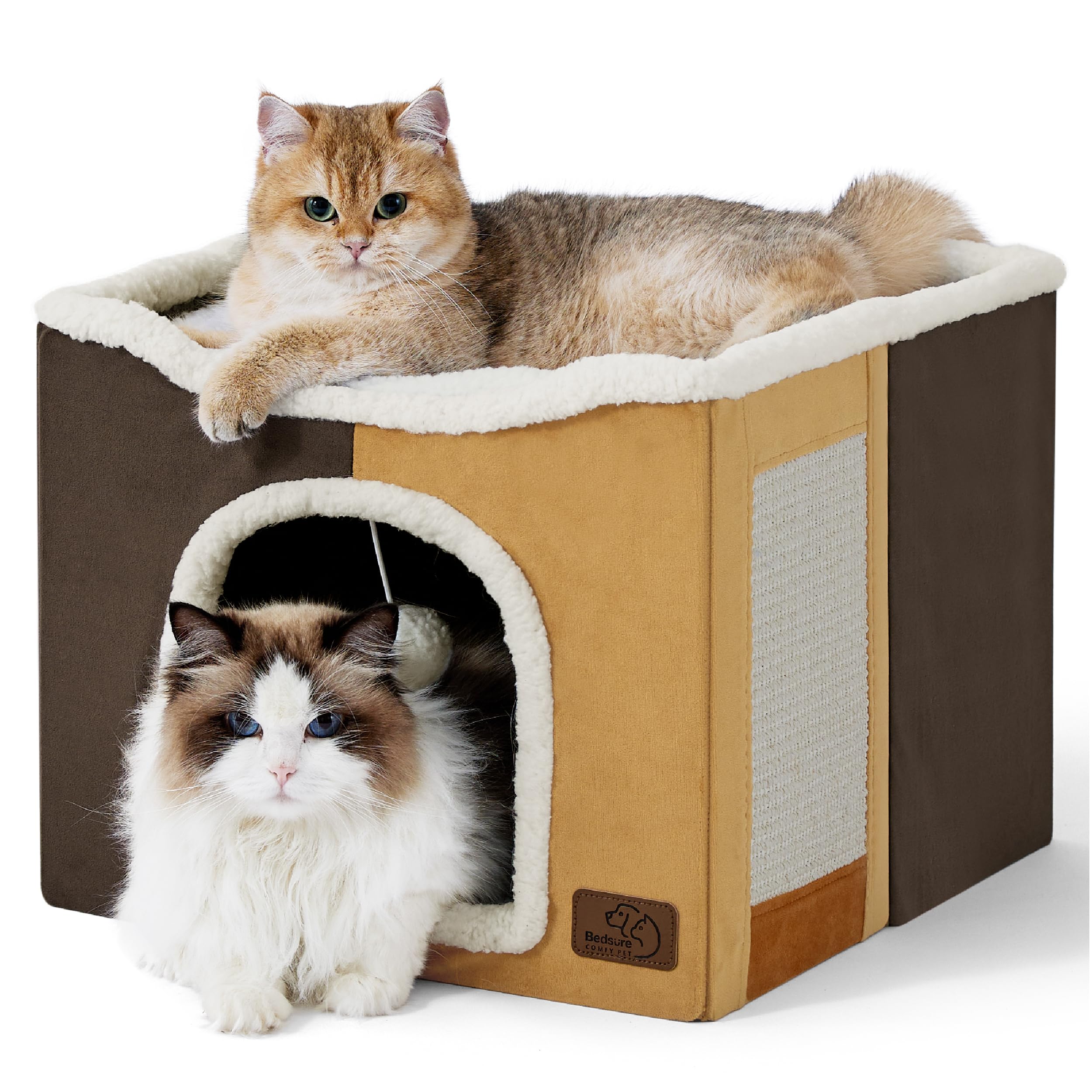 Foto 2 pulgar | Cama Para Gatos Bedsure Cat Cave Para Gatos De Interior Con Bloc De Notas - Venta Internacional.