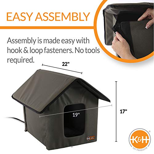Foto 3 pulgar | Casa Para Gatos Cat Shelter K&h Pet Products Con Calefacción Para Exteriores - Venta Internacional.