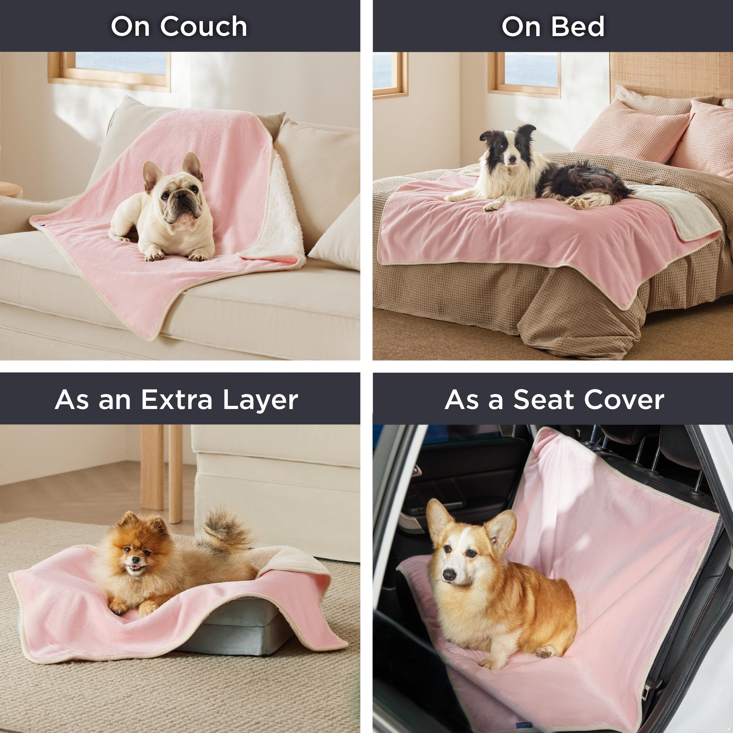 Foto 6 pulgar | Manta Impermeable Para Perros Y Gatos Pequeños, Color Rosa - Venta Internacional.