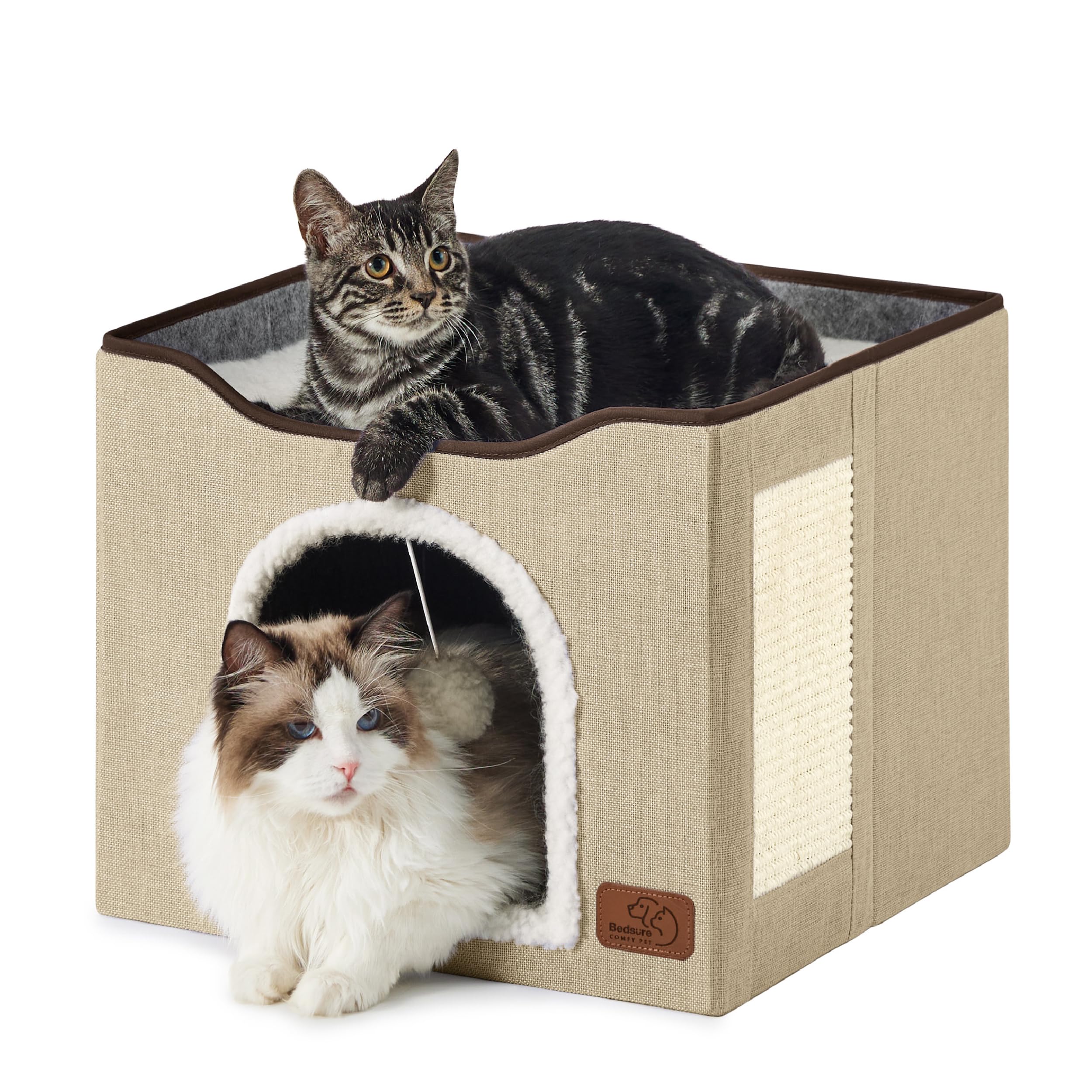 Foto 2 pulgar | Cama Para Gatos Bedsure Cat Cave Para Gatos De Interior Con Almohadilla Rascadora - Venta Internacional.