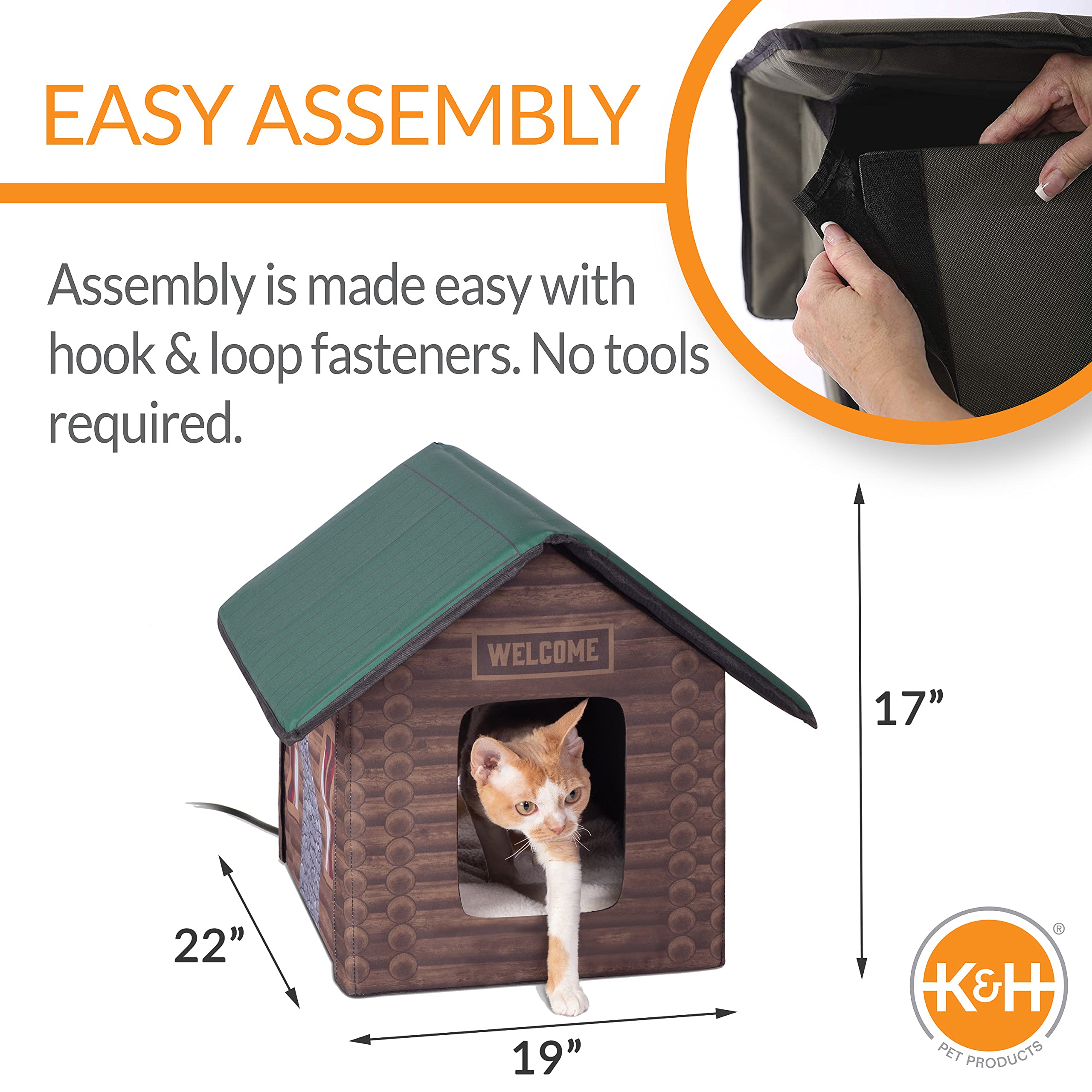 Foto 3 pulgar | Productos Para Mascotas K&h Kitty House Con Calefacción Exterior Para Gatos - Venta Internacional.