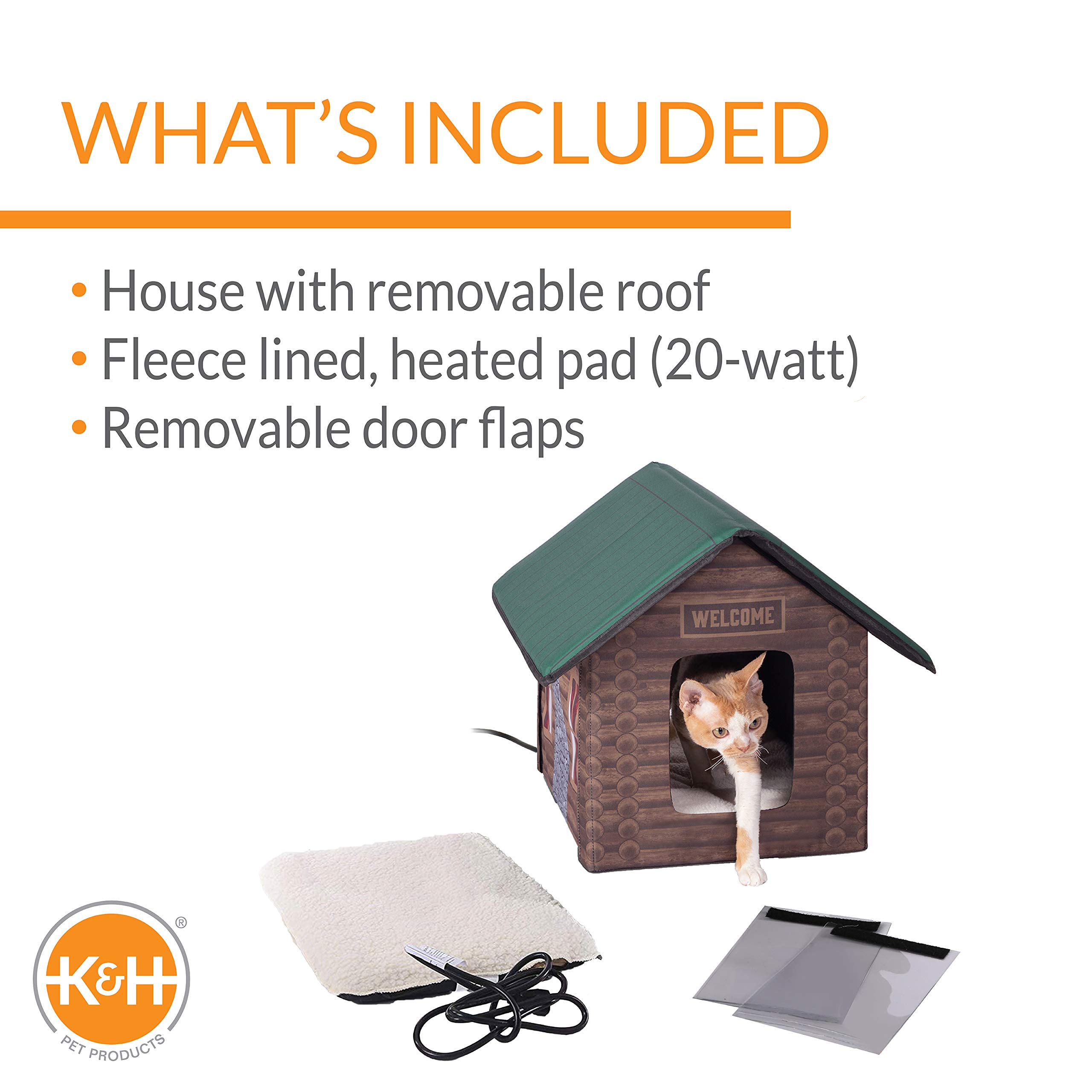 Foto 4 pulgar | Productos Para Mascotas K&h Kitty House Con Calefacción Exterior Para Gatos - Venta Internacional.