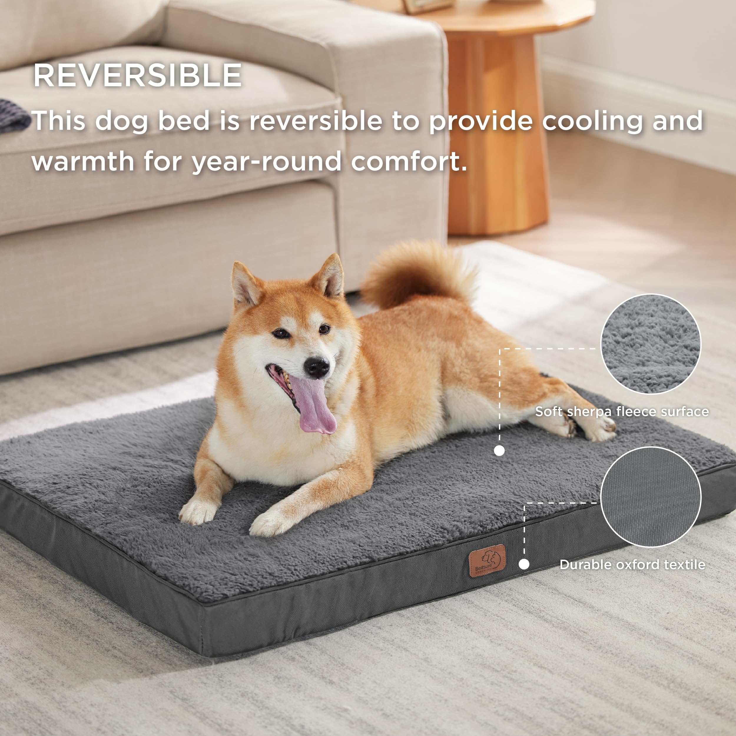 Foto 2 | Cama Ortopédica Grande Para Perros Con Funda Extraíble Y Lavable - Venta Internacional.