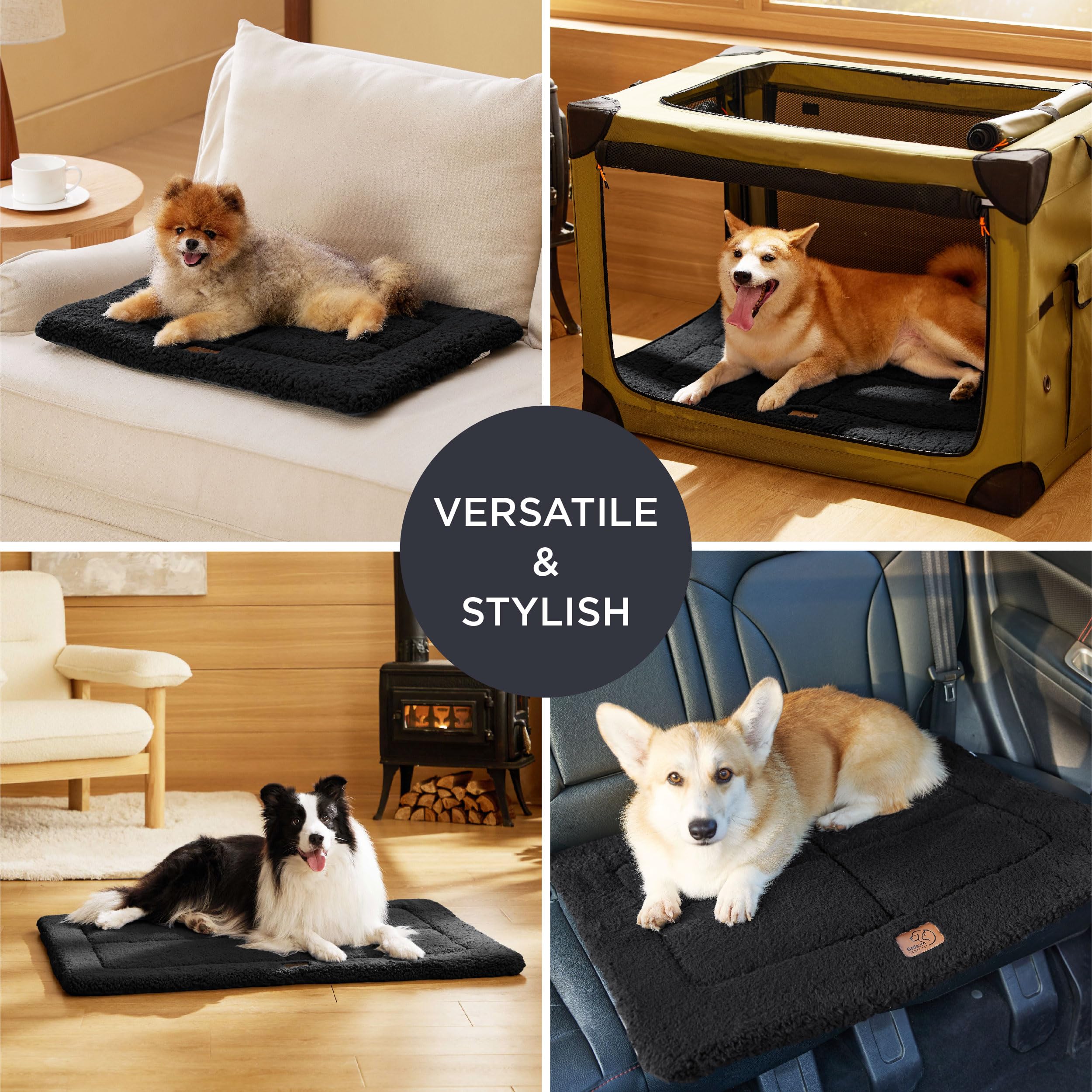 Foto 4 | Jaula Para Perros, Cama, Cama, Lavable, De Espuma Reversible, Para Perros Grandes - Venta Internacional.