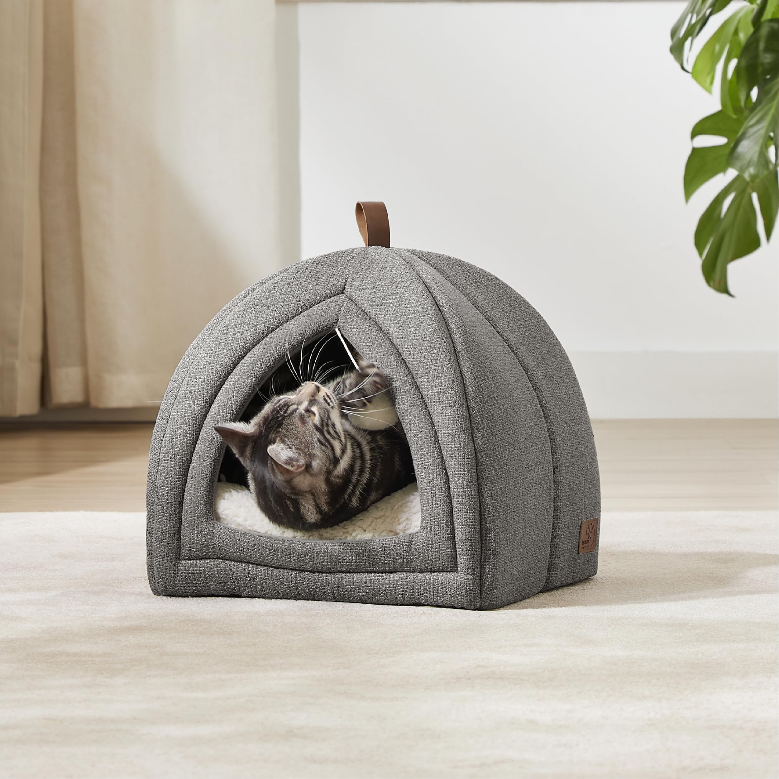 Foto 2 | Cama De Cama Para Gatos 2 En 1 Para Gatitos Con Almohada Acolchada - Venta Internacional.