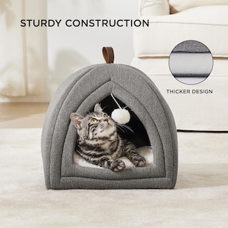 Foto 3 | Cama De Cama Para Gatos 2 En 1 Para Gatitos Con Almohada Acolchada - Venta Internacional.
