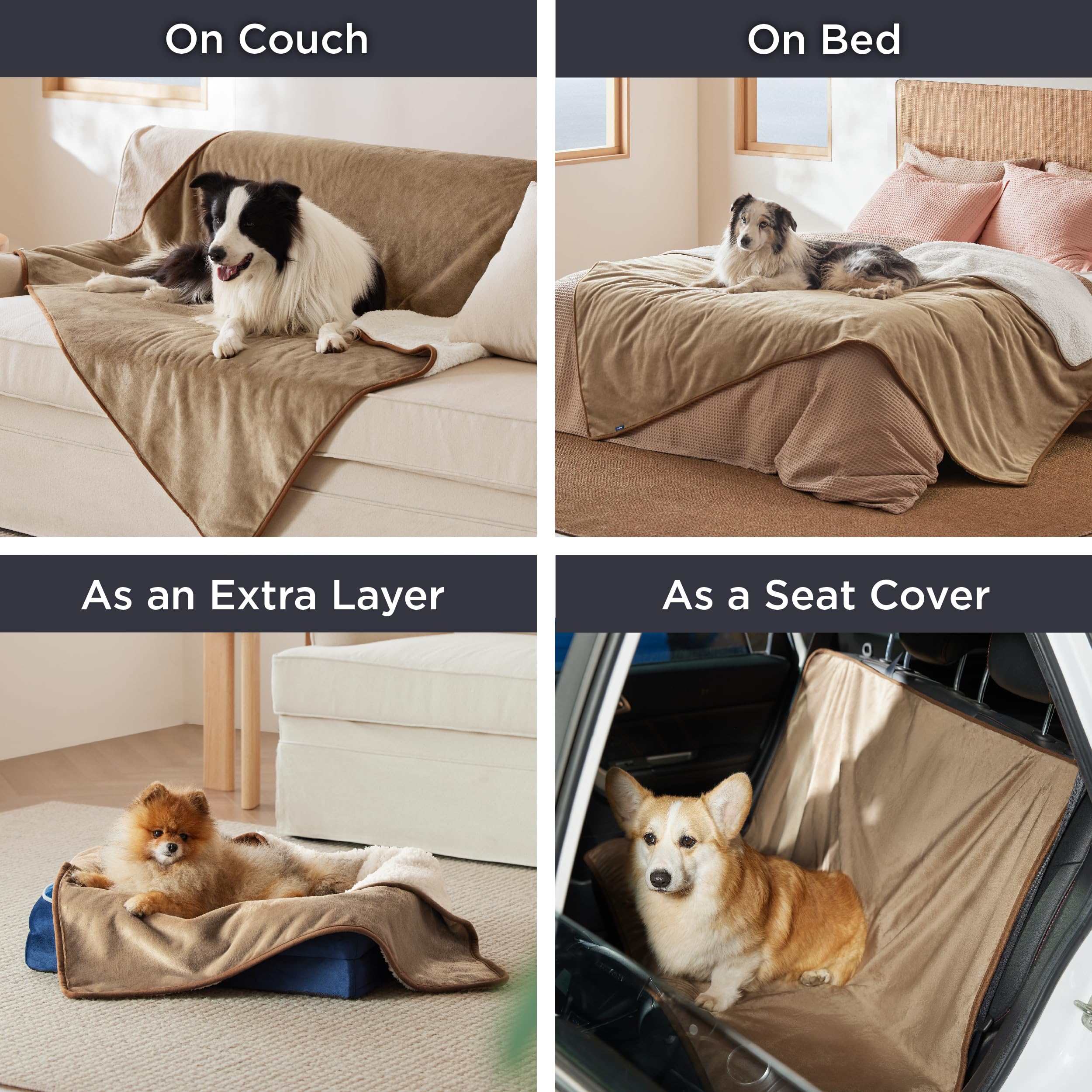 Foto 5 pulgar | Manta Impermeable Para Cama, Forro Polar Sherpa Para Perros - Venta Internacional.