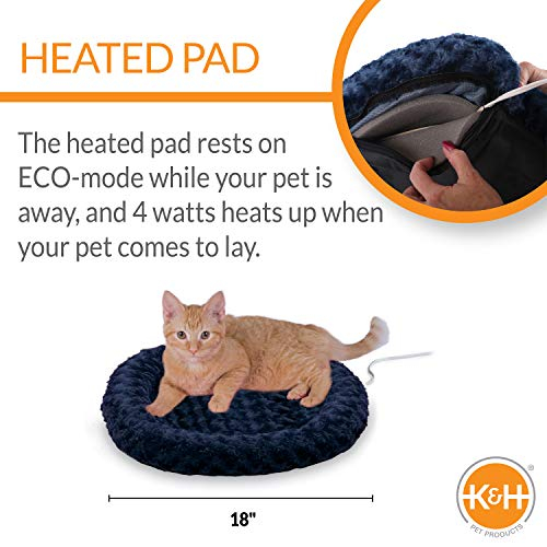 Foto 3 pulgar | Cama Para Gatos K&h Pet Products Thermo-kitty Fashion Splash Blue - Venta Internacional.