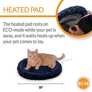 Foto 2 | Cama Para Gatos K&h Pet Products Thermo-kitty Fashion Splash Blue - Venta Internacional.