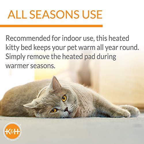 Foto 4 pulgar | Cama Para Gatos K&h Pet Products Thermo-kitty Fashion Splash Blue - Venta Internacional.