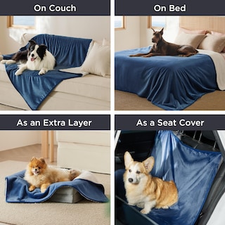 Foto 4 | Manta Impermeable Para Perros Extragrandes, Color Azul - Venta Internacional.
