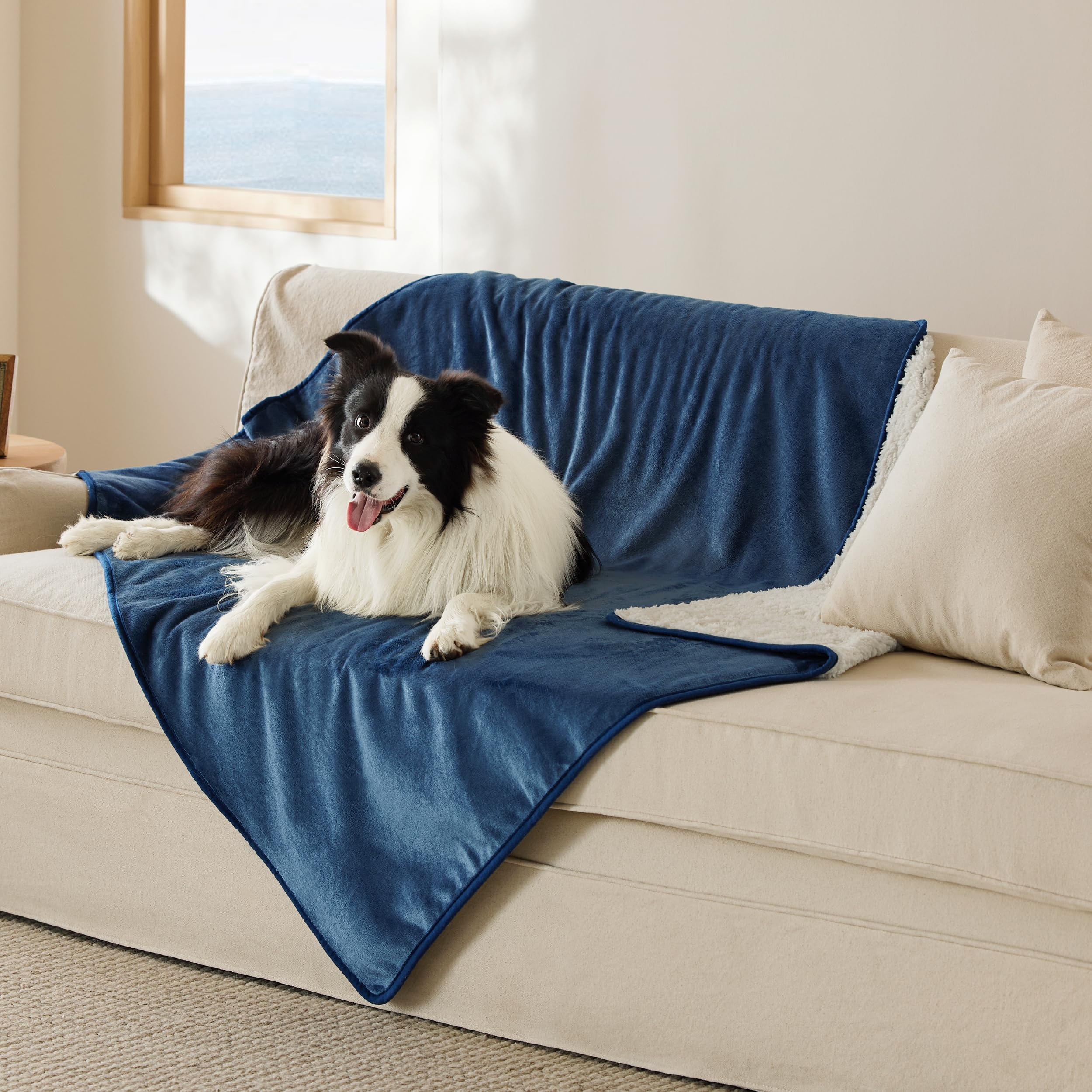 Foto 7 pulgar | Manta Impermeable Para Perros Extragrandes, Color Azul - Venta Internacional.