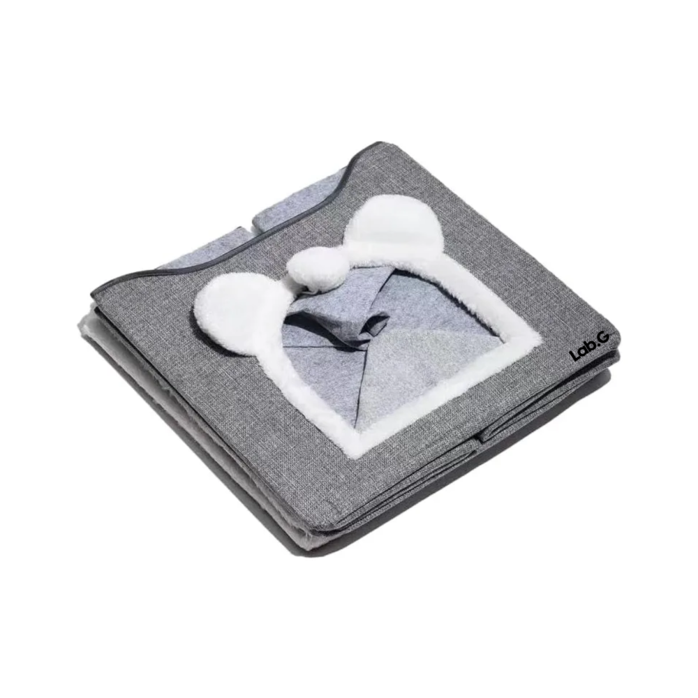 Foto 5 | Casa Y Cama Plegable Para Gato Con Cojín Suave Bola De Pelo Lab.g,  Gris Blanco