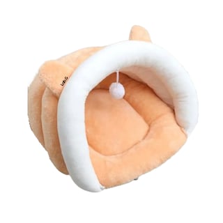 Foto 1 | Casa Gatos Con Cama Plegable Para Mascota Cuatro Estaciones Lab.g, Naranja Blanco