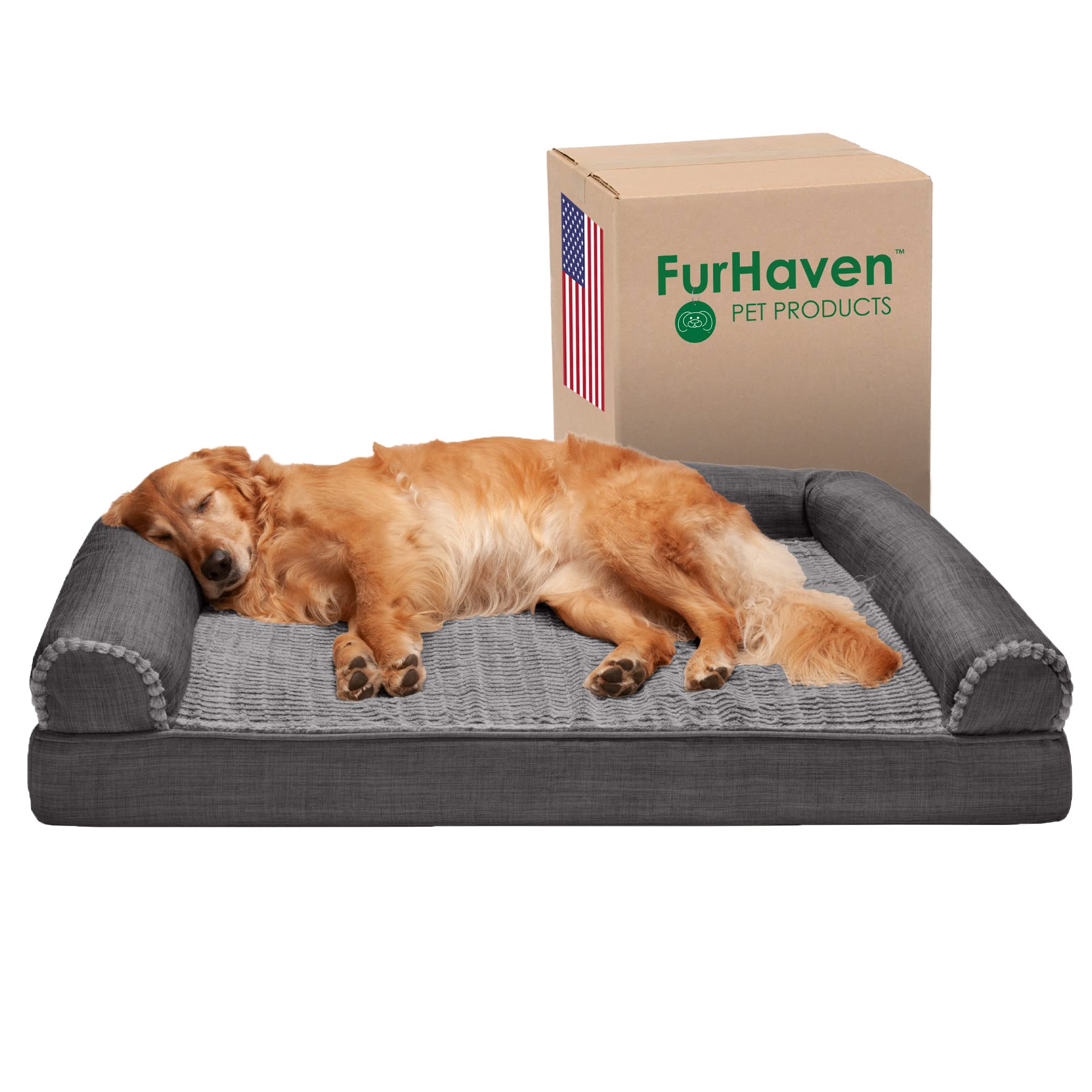 Foto 2 pulgar | Cama Ortopédica Para Perros Furhaven Con Cojines Extraíbles Y Lavable - Venta Internacional.