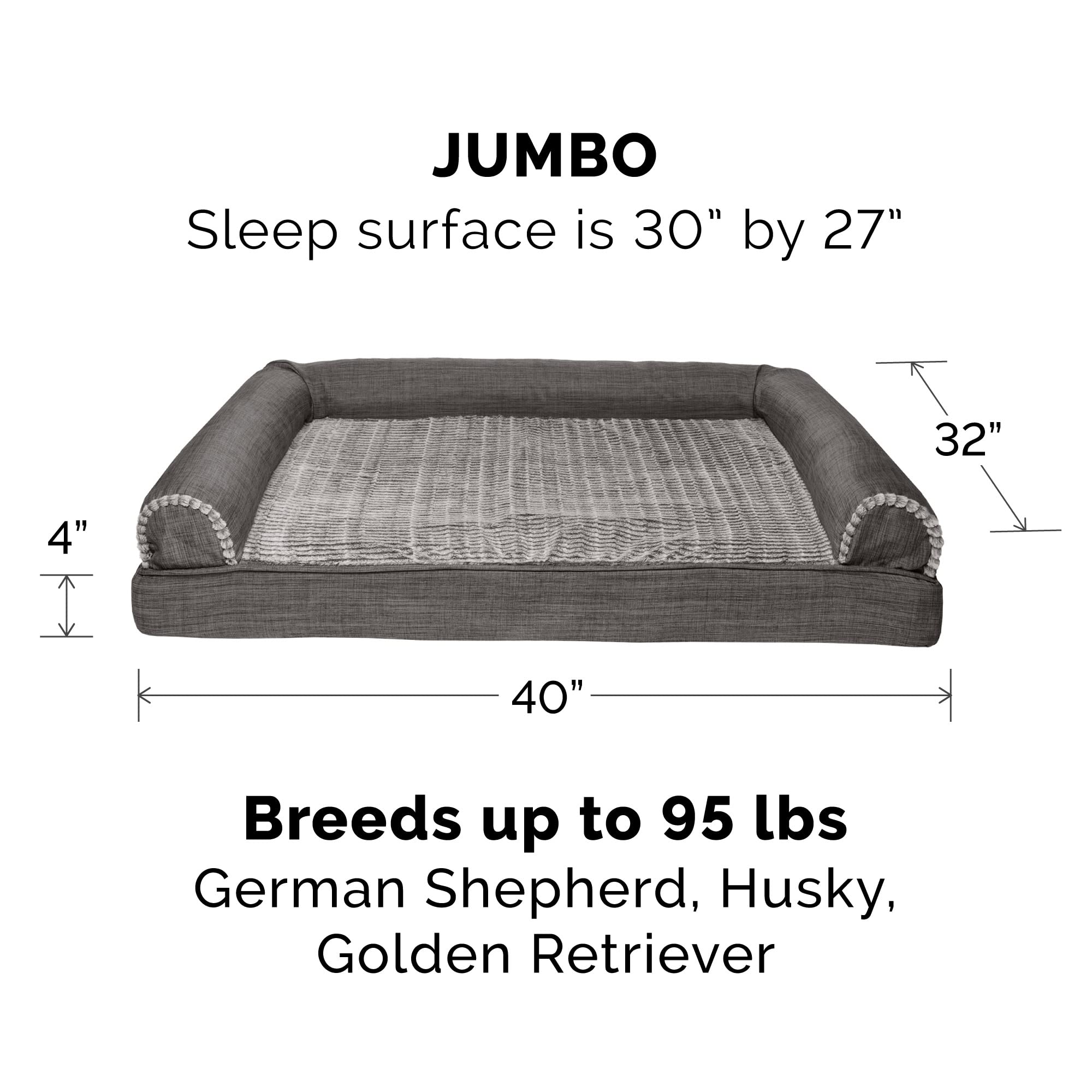 Foto 3 pulgar | Cama Ortopédica Para Perros Furhaven Con Cojines Extraíbles Y Lavable - Venta Internacional.