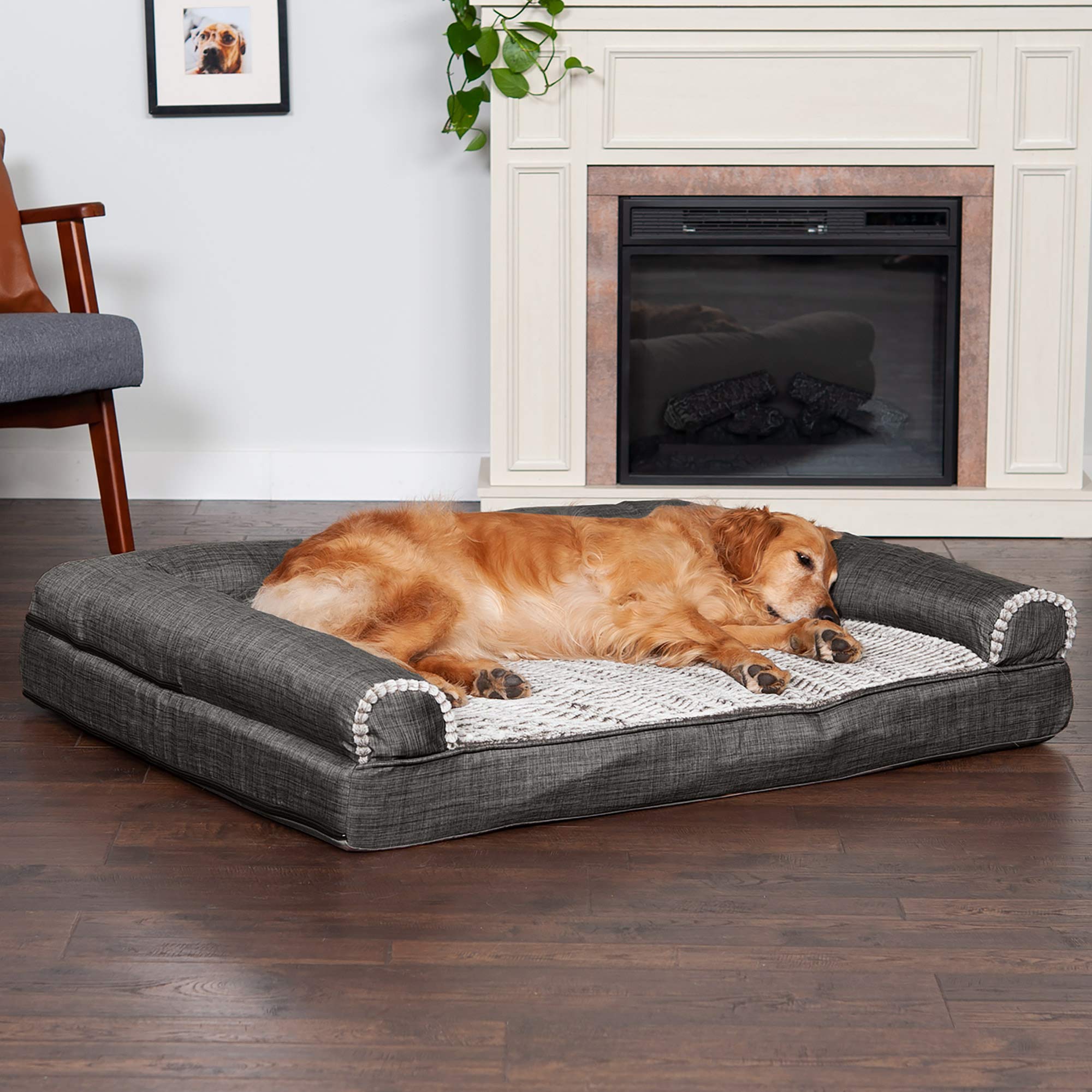 Foto 4 pulgar | Cama Ortopédica Para Perros Furhaven Con Cojines Extraíbles Y Lavable - Venta Internacional.