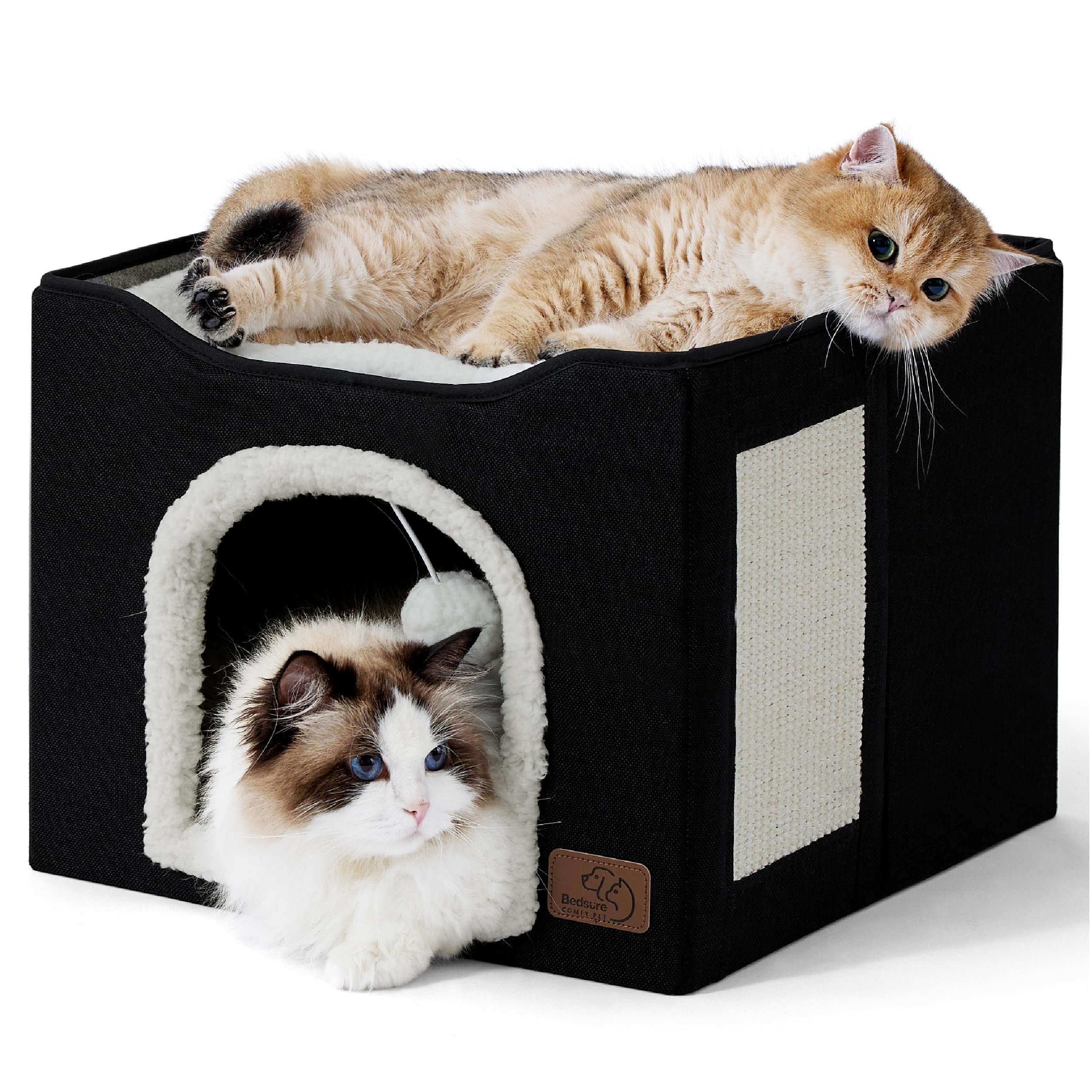 Foto 2 pulgar | Cama Para Gatos Bedsure Cat Cave Para Gatos De Interior Con Almohadilla Rascadora - Venta Internacional.