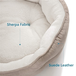 Foto 3 | Cama Para Mascotas Para Perros Y Gatos Pequeños, Redonda, 50 Cm, Color Camel - Venta Internacional.