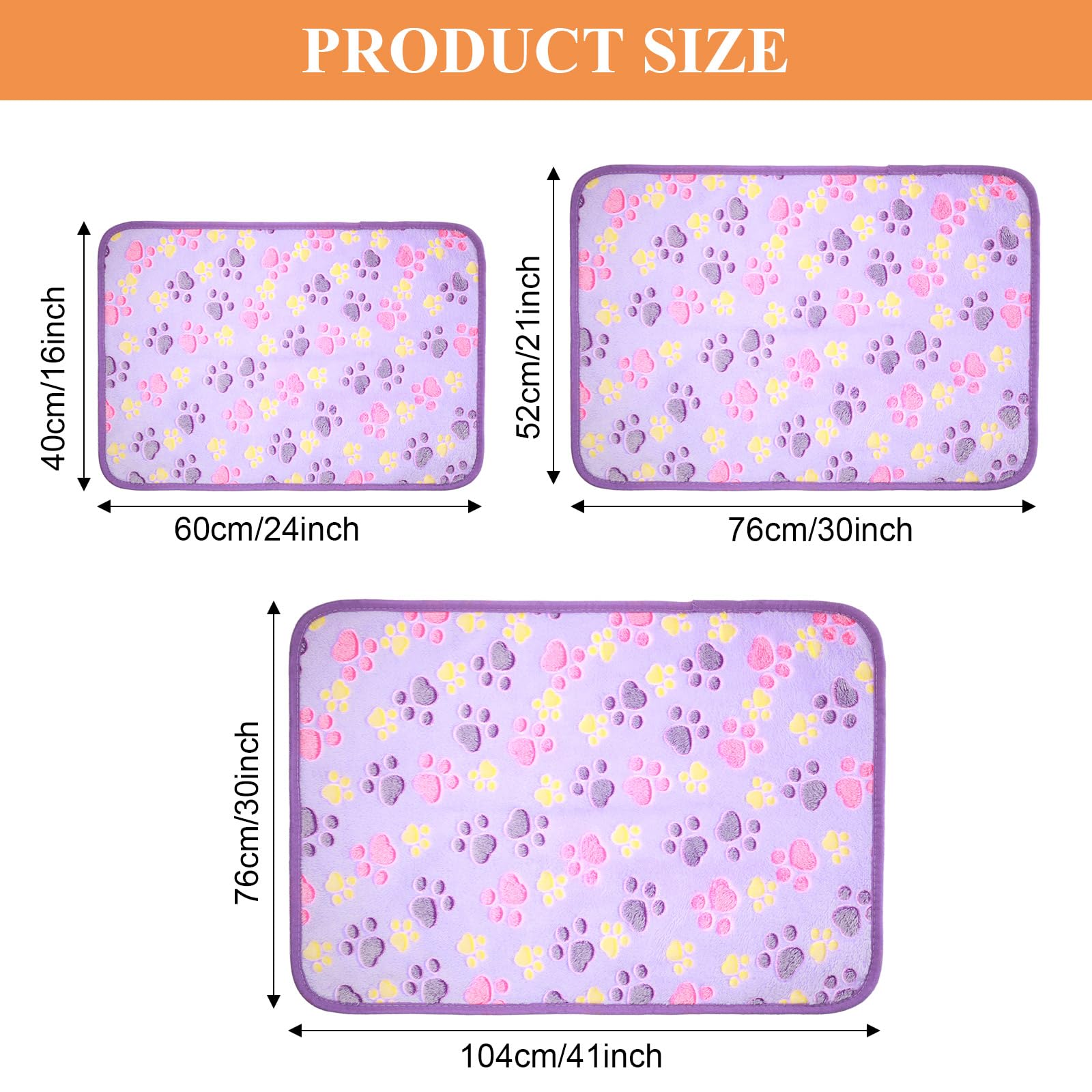 Foto 5 pulgar | Manta De Forro Polar Con Estampado De Patas Para Mascotas Y Perros, 4 Unidades (60 X 40 Cm) - Venta Internacional.