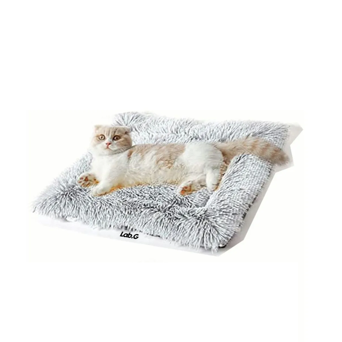 Foto 1 | Cama Para Mascotas 2 En 1 Mascotas  Suave Manta Lavable Lab.g Gris