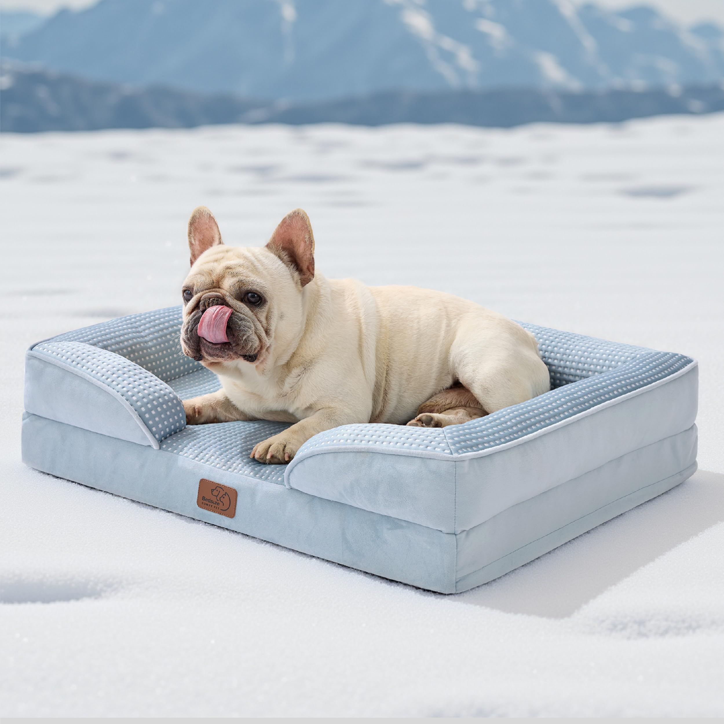 Foto 2 pulgar | Sofá Ortopédico Cooling Bed Bedsure Para Perros Medianos, Color Azul - Venta Internacional.
