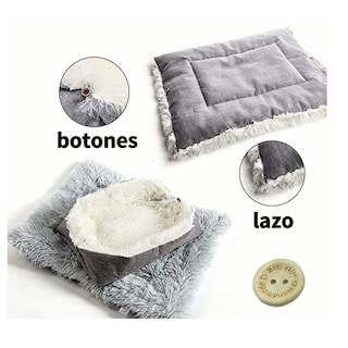 Foto 5 | Cama Para Mascotas Suave Belug, Gris Claro Y Oscuro