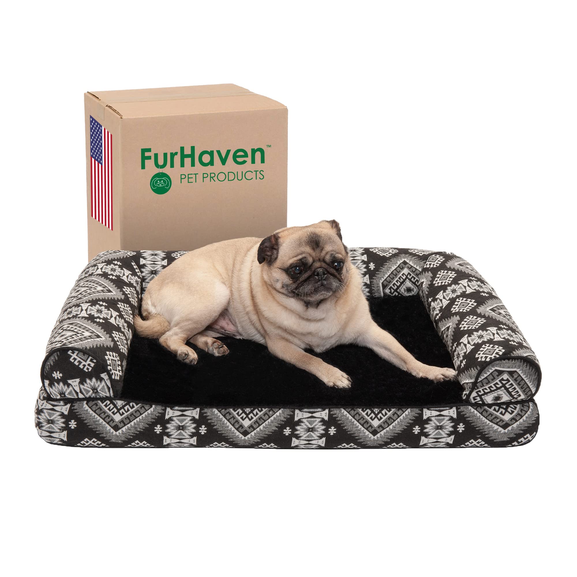 Foto 2 pulgar | Cama Ortopédica Para Perros Furhaven Con Cojines Extraíbles Y Lavable - Venta Internacional.