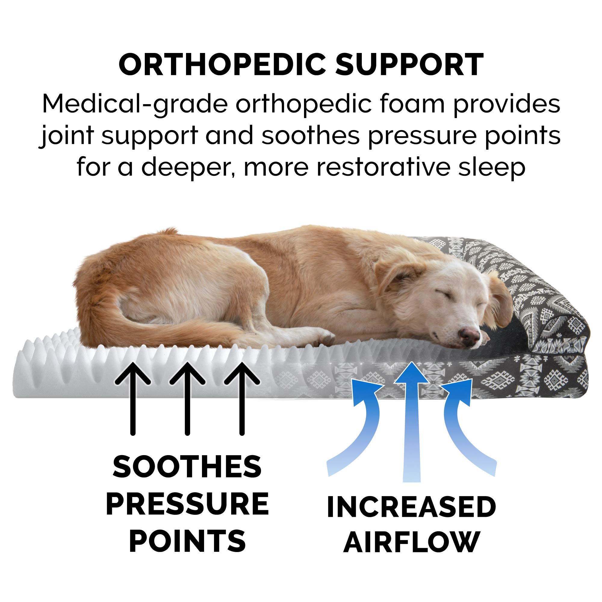 Foto 5 | Cama Ortopédica Para Perros Furhaven Con Cojines Extraíbles Y Lavable - Venta Internacional.