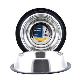 Foto 1 | Plato para Mascota Sunny 8 oz Antiderrapante Acero Inoxidable color Plata