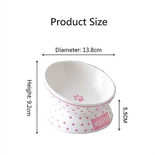 Foto 2 | Cuenco Para Mascotas Huoguo Lovely Ceramic Con Soporte Elevado De 45 Grados - Venta Internacional.