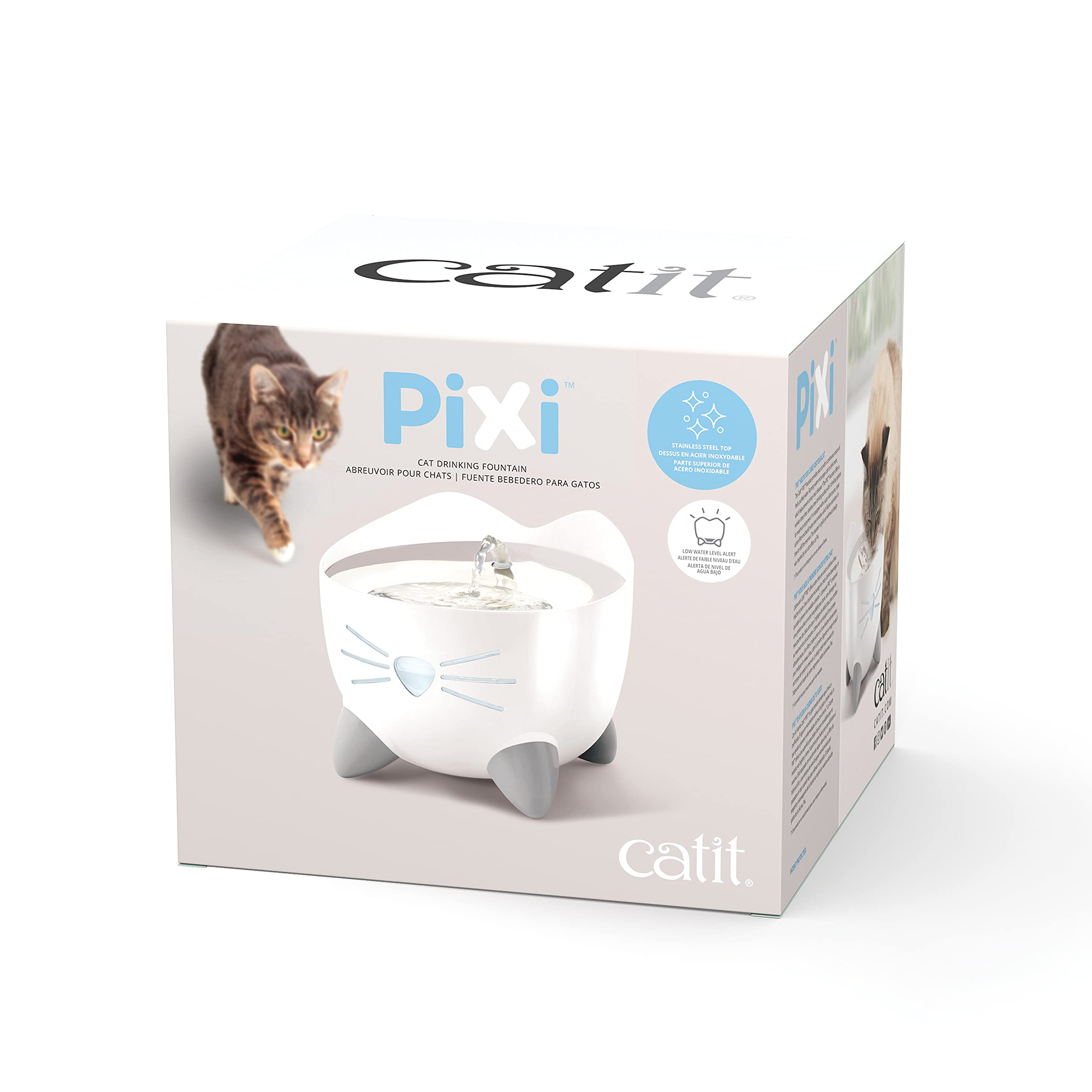 Foto 7 | Fuente De Agua Cat, Fuente Para Beber Catit Pixi, Acero Inoxidable - Venta Internacional.