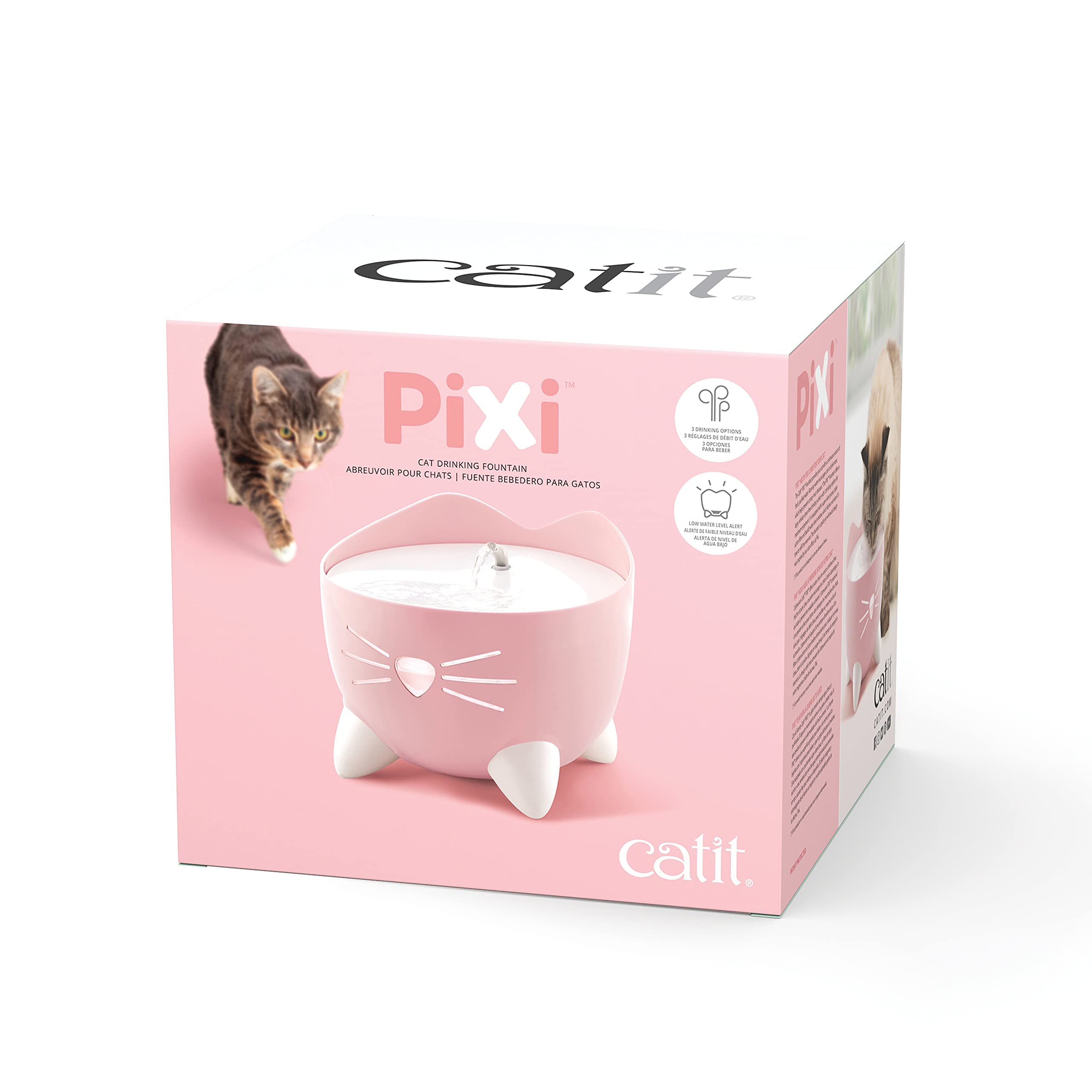 Foto 8 pulgar | Fuente De Agua Para Gatos Catit Pixi, Fuente Para Beber, Color Rosa - Venta Internacional.