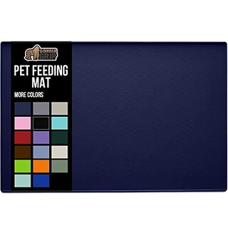 Foto 1 | Alfombrilla De Alimentación Para Mascotas Gorilla Grip De Silicona Impermeable, Color Azul Marino - Venta Internacional