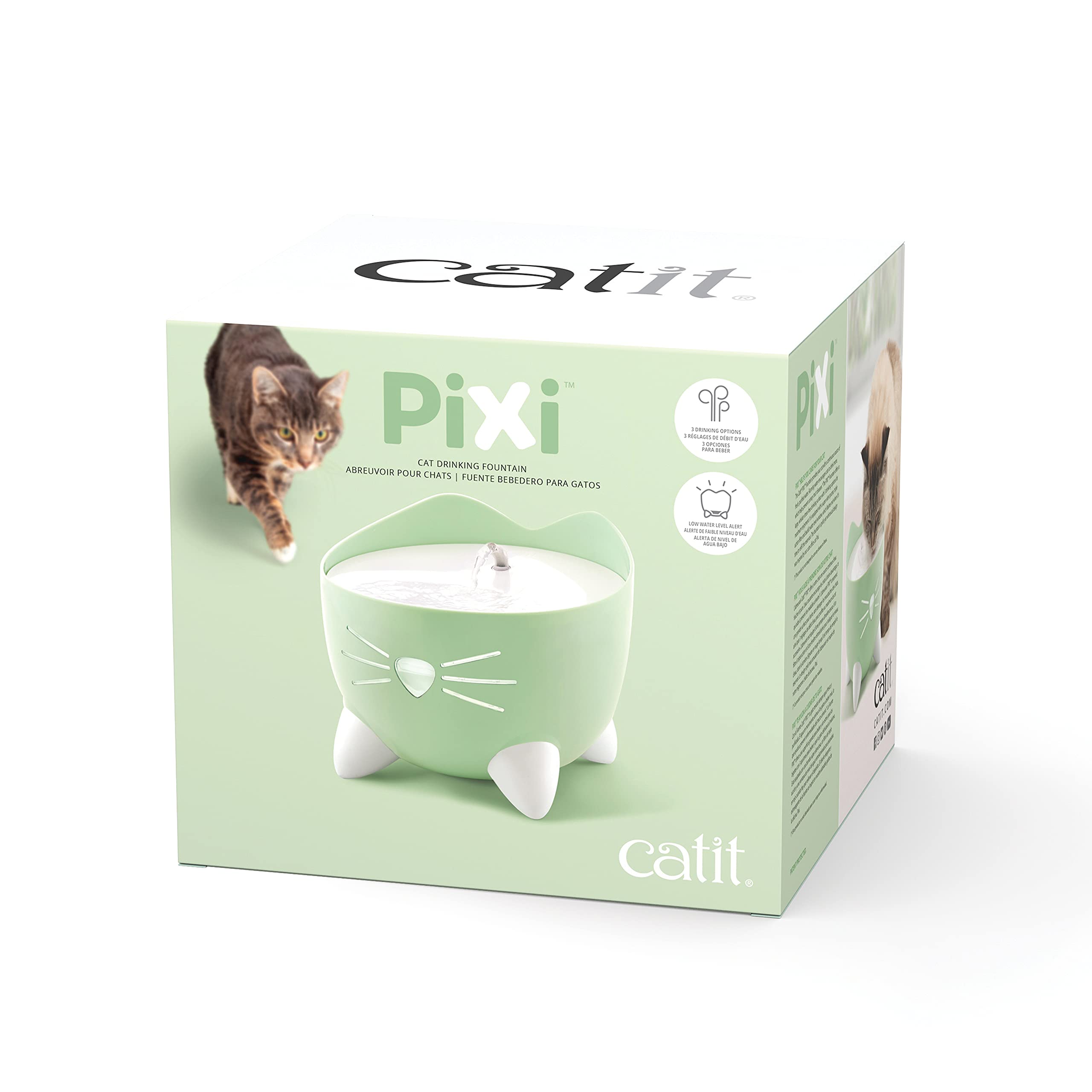 Foto 7 | Fuente De Agua Para Gatos, Fuente Para Beber Catit Pixi, Color Verde - Venta Internacional.