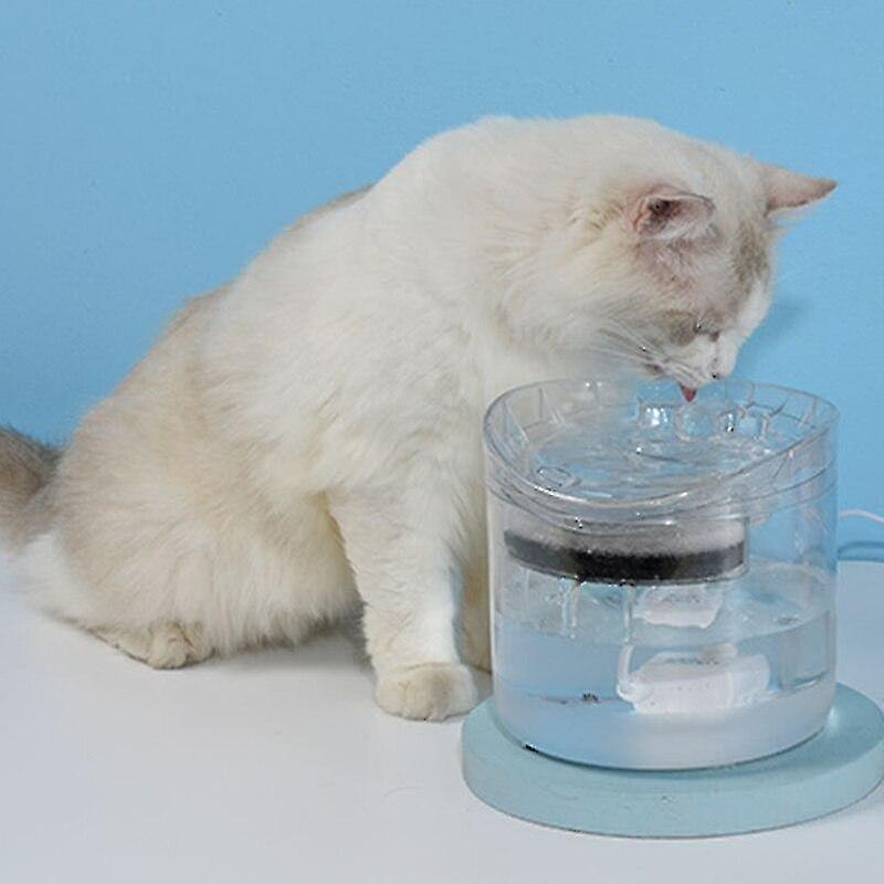 Foto 2 pulgar | Fuente De Agua Automática Para Gatos Con Grifo De 1.8 L Transparente - Venta Internacional.